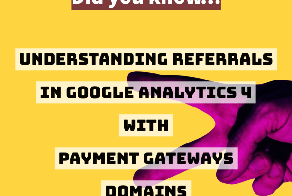 Google Analytics referrals