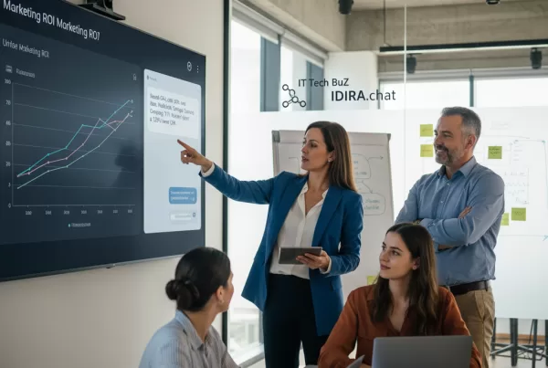 Centralised Marketing Insights Image that is conceptual chart that visually illustrates the core message of your article: the transition from siloed "Data Chaos" to the "Centralized Clarity" that IDIRA.chat provides.