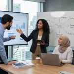 People gathering for taining in AI Marketing Analytics