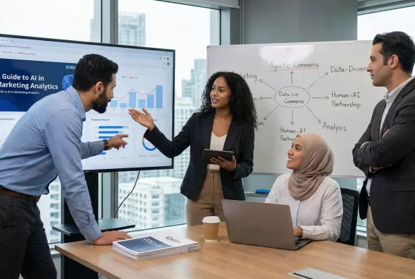 People gathering for taining in AI Marketing Analytics