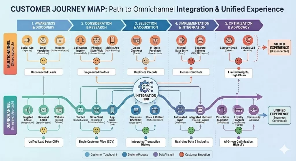 Omnichannel Integration Strategy: Data integration 1 Omnichannel Strategy Map